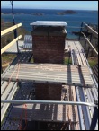 Brockton Massachusetts Chimney masonry repair and scaffolding